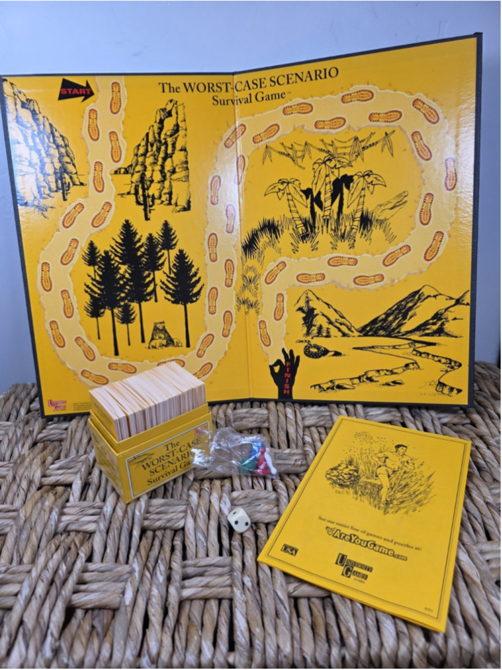 Worst-Case Scenario Survival Game University Games 2001 VTG Board Game Complete